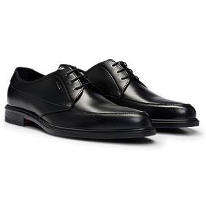 HUGO Leather Derby lace-up shoes with embossed branding