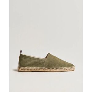 Castañer Pablo Washed Canvas Espadrilles Olive - Size: One size - Gender: men