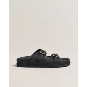 Ralph Lauren Turbach Leather Sandals Black - Musta - Size: One size - Gender: men