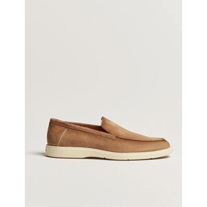 Santoni Summer Loafers Beige Suede - Musta - Size: One size - Gender: men