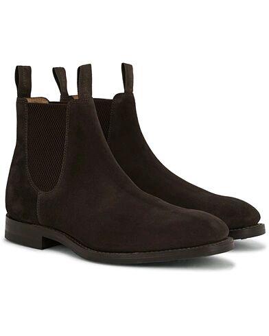 Loake 1880 Chatsworth Chelsea Boot Dark Brown Suede