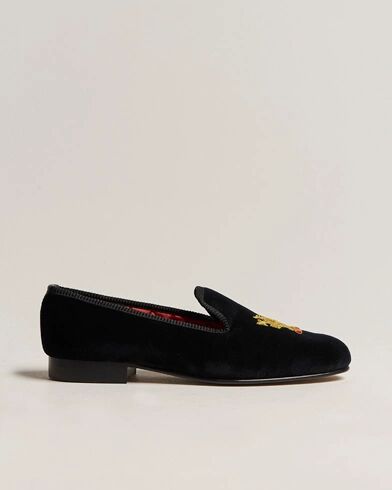 Bowhill & Elliott Albert Rampant Lion Pumps Black