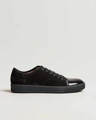 Lanvin Patent Cap Toe Sneaker Black/Black