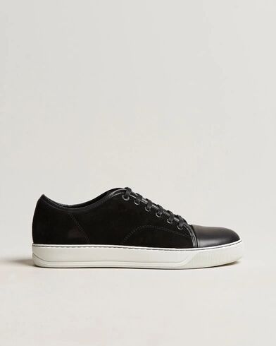 Lanvin Nappa Cap Toe Sneaker Black