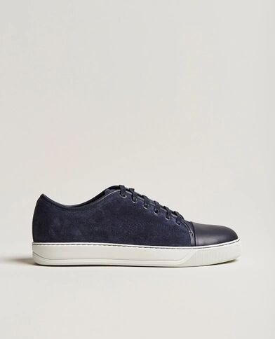 Lanvin Nappa Cap Toe Sneaker Navy