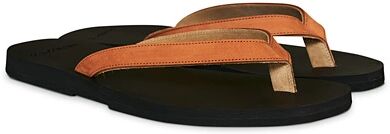 The Resort Co Nubuck Leather Flip-Flop  Cuoio/Black