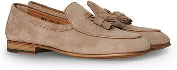 Santoni Belgian Loafer Sand Suede