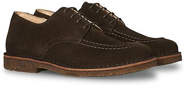 Astorflex Carlflex Moc Toe Derby Dark Brown Suede