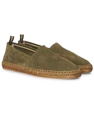 Castañer Pablo Casual Suede Espadrilles Verde Kaki