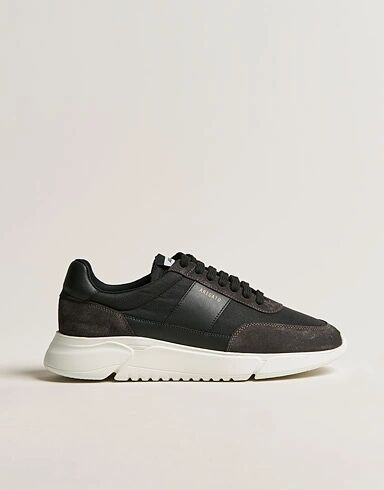 Axel Arigato Genesis Vintage Running Sneaker Black/Grey Suede