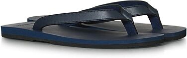 The Resort Co Leather Flip-Flop Navy/Navy