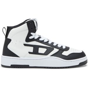 Diesel - S-Ukiyo Mid-Sneakers montantes en cuir et nylon - Baskets - Homme - Polychrome 45 - Publicité