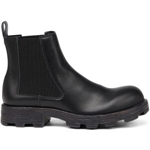 Diesel - D-Hammer LCH - Bottes Chelsea en cuir avec semelle épaisse - Bottes - Homme - Noir 42 - Publicité