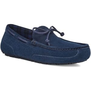 Ugg - Mocasins chester en Velours de Cuir Chester Plaid marine Bleu marine - Publicité