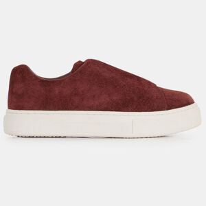 - Sneakers en Velours de Cuir Doja S-O Barolo rouges Lie de vin