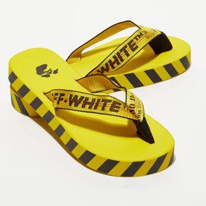 Off White - Tongs Industrial jaune/noir JauneNoir - Publicité