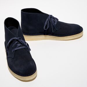 Clarks Originals - Desert boots en Velours de Cuir Coal marine Marine - Publicité