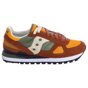 Saucony - Baskets Shadow Original marron/vert MarronVert - Publicité