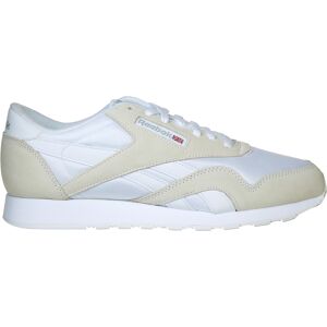 Reebok - Baskets en Velours de Cuir & Textile Classic Nylon blanc/gris clair BlancGris Clair - Publicité