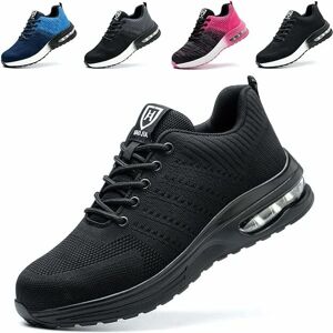 BEIJIYI Chaussures de Sécurité, Hommes Femmes Legere Confortable Antidérapant Basket securite(Size : 39 eu) - Publicité