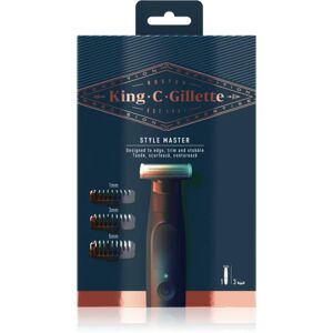 Gillette King C. Gillette Style Master Tondeuse à barbe aux embouts rechargeables pour homme 4 pcs