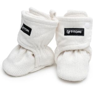 T-TOMI Booties Cream chaussons pour bébés 6-9 months Warm