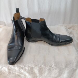 Boots en cuir - Bexley - Taille 44 Noir 44 - Publicité