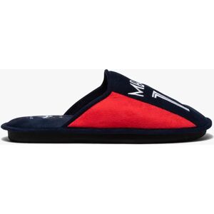 Chaussons homme mules plates en velours - Mbappe - FFF marine