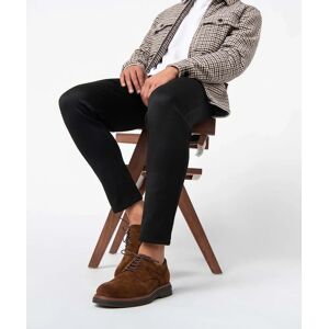 Derbies homme dessus cuir uni a lacets ? Taneo - 40 - marron - TANEO marron
