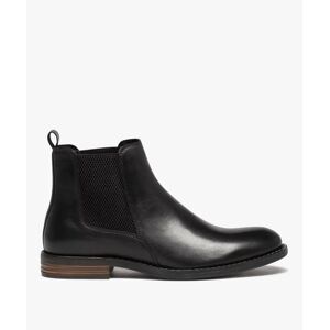 Boots homme style Chelsea dessus cuir uni - Taneo - TANEO noir