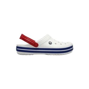 Cross Crocs Crocband Clogs Chaussures Sandales Relaxed Fit in Blanc en Bleu Jean 11016 11I [UK M8/W9 US M9/W11] - Publicité