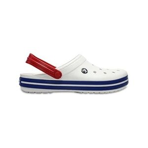 Cross Crocs Crocband Clogs Chaussures Sandales Relaxed Fit in Blanc en Bleu Jean 11016 11I [UK M11/W12 US M12] - Publicité