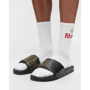 RHUDE LEATHER SLIDES men Sandals & Slides black en taille:44 - Publicité