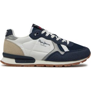 Sneakers Pepe Jeans Brit Young B PBS40003 Bleu marine - Publicité