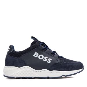 Sneakers Boss J50856 M Bleu marine - Publicité
