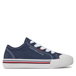 Sneakers Tommy Hilfiger Low Cut Lace-Up Sneaker T3X9-33324-089 M Bleu marine - Publicité