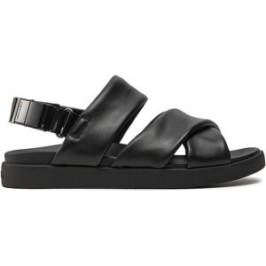 Sandales Calvin Klein Padded Criss Cross Sandal HM0HM01482 Noir - Publicité