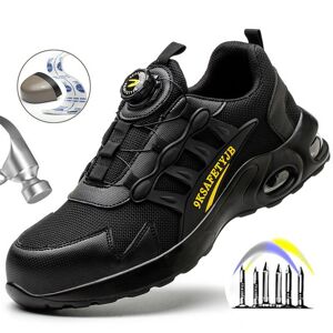 Chaussures de sécurité de travail pour hommes avec coussin d air, chaussures de Protection du travail, bottes Anti-écrasement et Anti-crevaison - Publicité