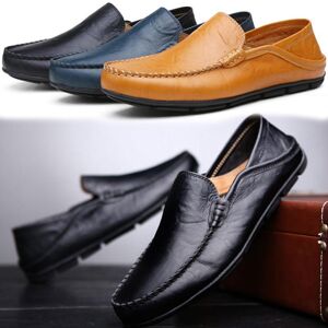 shoes shoes Mocassins pour hommes, chaussures plates confortables, chaussures de conduite en cuir à enfiler, chaussures décontractées pour printemps et été - Publicité