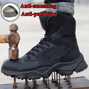 CM56GE Chaussures de sécurité hautes pour hommes, embout en acier, bottes de travail ESD, baskets indestructibles - Publicité