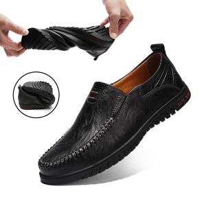 AIRAVATA Hommes chaussures décontractées homme mocassins mocassins respirant sans lacet chaussures de conduite grande taille 37-47 - Publicité