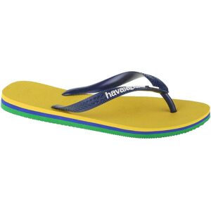 Havaianas Brasil 4140715-2197, Homme, Tongs, jaune - Publicité