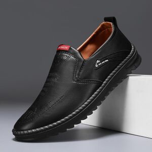 Casual Shoes Man Designer Slip On Shoes for Men Fashion Brown Loafers Shoes Men - Publicité
