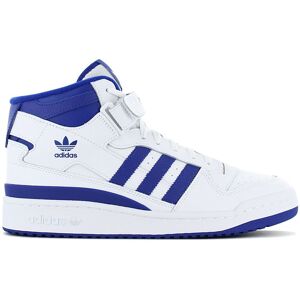 adidas Originals Forum Mid - Chaussures Baskets Homme Cuir Blanc-Bleu FY4976 ORIGINAL - Publicité