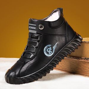 PCD16KL Chaussures d'automne et d'hiver pour hommes, chaussures chaudes en velours et coton, bottes de neige antidérapantes pour l'extérieur - Publicité