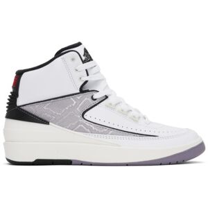 Nike Jordan Baskets rétro Air Jordan 2 blanc et argenté - US 9 - Publicité