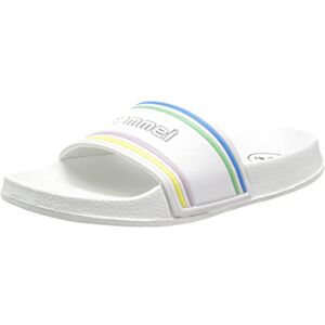 Hummel Mixte Piscine Slide Retro Sandale, Blanc Multicolore, 44 EU - Publicité