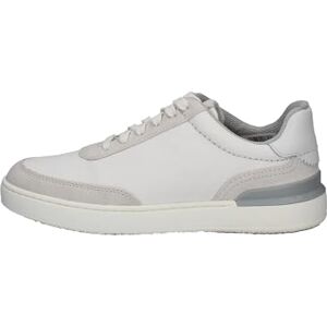 Clarks Homme CourtLite Tor Basket, White Canvas, 41 EU - Publicité