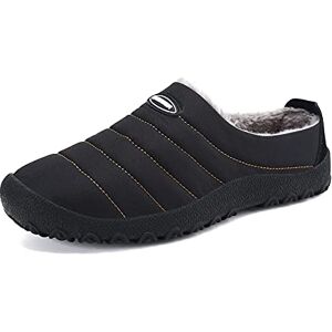 SMajong Hiver Chaussons en Peluche Chaud Pantoufles de Maison Intérieur Imperméables Mules Accueil Slippers Outdoor Coton Chaussures pour Femmes Hommes Grande Taille 40 EU - Publicité