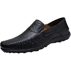 ZYUEER Chaussures Homme Ville Cuir Business Décontractées Antidérapant Chaussures à Enfiler Chaussures de Conduite Loafers Vintage Pas Cher - Publicité